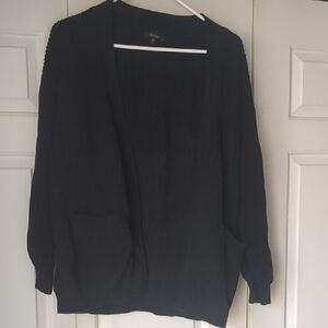 Quince 100% Organic Cotton Women's Black Oversized Sweater - Size Small